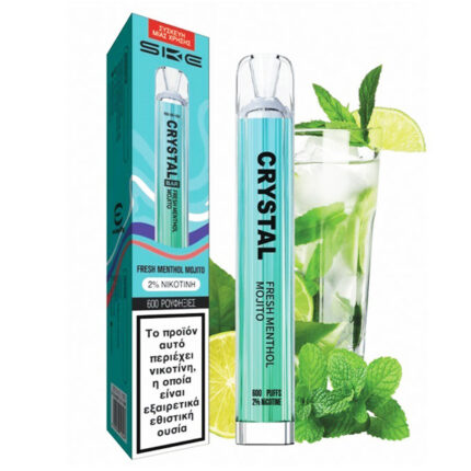 Προϊόντα Disposables Με Νικοτίνη Crystal Bar Fresh Menthol Mojito 20mg Skunk Brothers